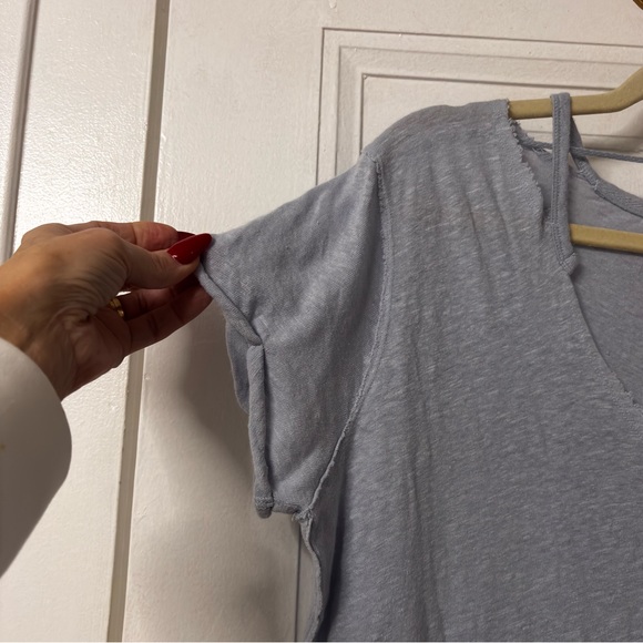 Free People Over You Tee in blue moon - Picture 6 of 10